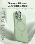ESR iPhone 17 Silicone Magsafe Case with Stand Sage Green Smooth Silicone, Comfortable Hold