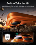 ESR iPhone 17 Pro Corning Glass Camera Lens Protector Orange Built to Take the Hit