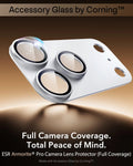 ESR iPhone 17 Pro Corning Glass Camera Lens Protector Silver Full Camera Coverage. Total Peace of Mind.