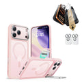 iPhone 17 Pro Classic Hybrid Magsafe Case with Corning Glass Screen Ptorctor Frosted Bubblegum Pink
