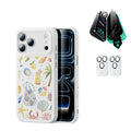 Withe Shell iPhone 17 Pro Magsafe Case pair  Armorite Tempered Glass Privacy Screen Protector