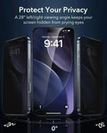 ESR iPhone 17 Pro UltraFit Armorite Privacy Screen Protector protect your privacy