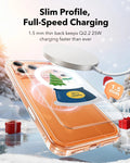 Print iPhone 17 Pro Magsafe Case Clear Christmas Snow Globe Wireless Charging