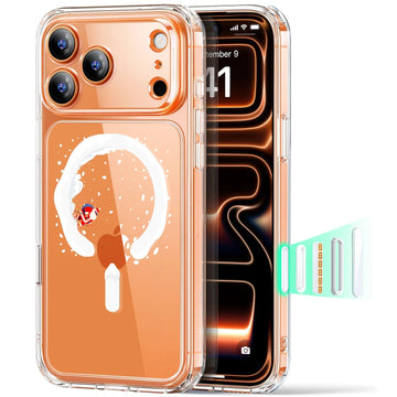 Print iPhone 17 Pro Magsafe Case Clear Christmas Santa Skater