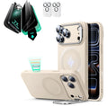 iPhone 17 Pro Cloud Soft Magnetic Case (Camera Control, Stash Stand) Armorite Privacy Protection Bundle - Light Tan ESR ESR