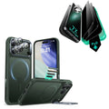 iPhone 17 Pro Max Bundle Classic Hybrid Magnetic Case (Camera Control, Stash Stand) and Armorite Privacy Screen Protector - Frosted Green ESR ESR