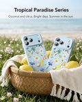 ESR Blue Floral iPone 17 Pro Max Case Tropical Paradise Series
