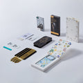 ESR Blue Floral iPone 17 Magsafe Case with Stand pair Corning Glass Privacy Screen Protector