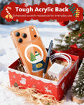 Print iPhone 17 Pro Max Magsafe Case Clear Christmas Snow Globe Tough Acrylic Back