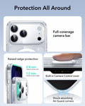 ESR iPhone 17 Pro Max Magsafe Case with Camera Control Clear Shimmer Raised Edge Protection