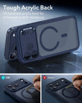 ESR iPhone 17 Pro Max Magsafe Case with Camera Control Frosted Blue Tough Acrylic Back