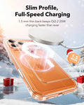 Print iPhone 17 Pro Max Magsafe Case Clear Christmas Santa Skater Qi2 Wireless Charging