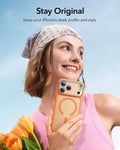 ESR iPhone 17 Pro Max Classic Hybrid Magsafe Case with Stand Camera Control Frosted Orange 