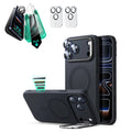 iPhone 17 Pro Max Cloud Soft Magnetic Case (Camera Control, Stash Stand) Armorite Protection Bundle - Black ESR ESR