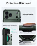 ESR iPhone 17 Pro Max Cyber Tough Magsafe Case with Camera Control Green Raised Edge Protection