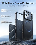 ESR iPhone 17 Pro Max Cyber Tough Magsafe Case with Stand and Camera Control Black Military Grade Protection