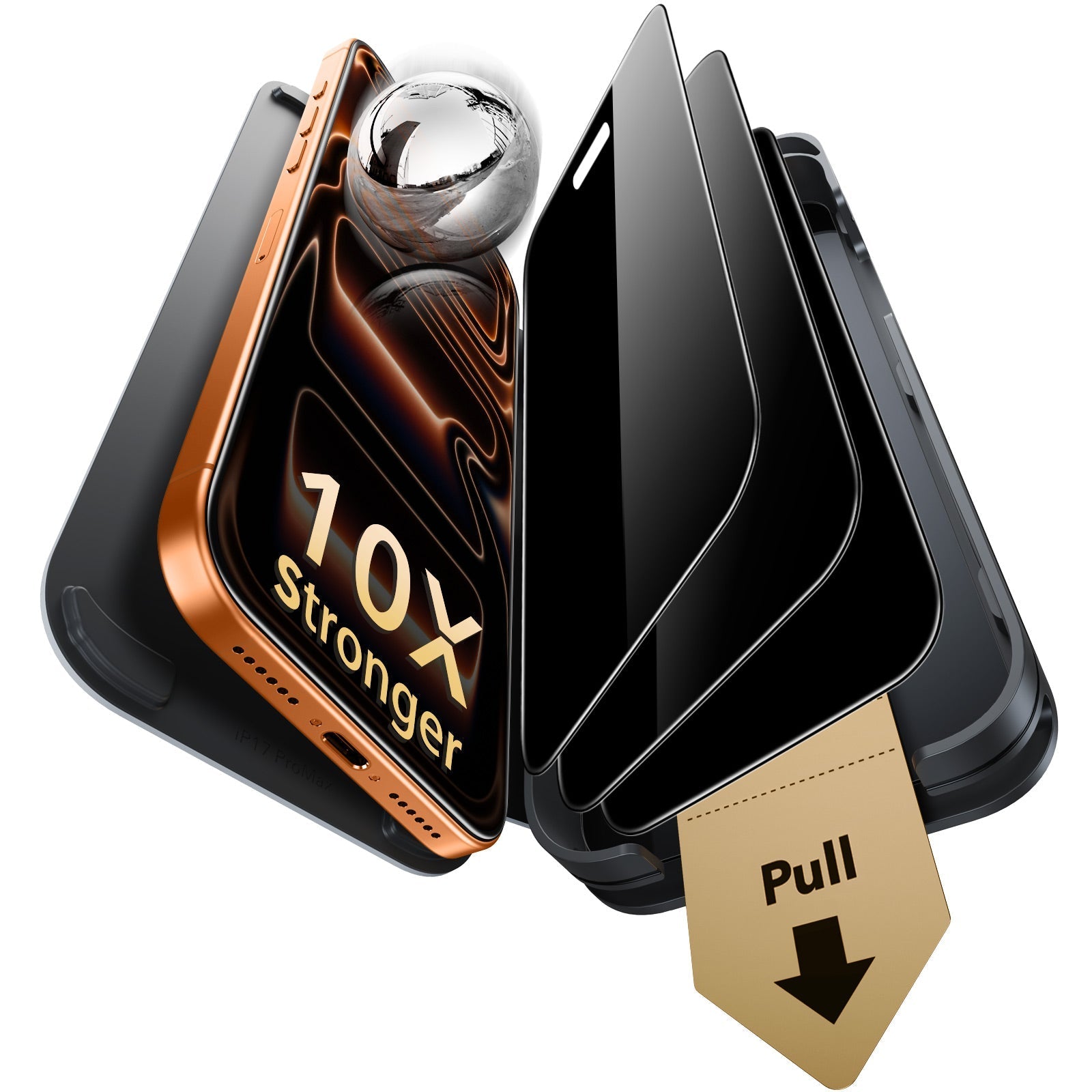 ESR iPhone 17 Pro Max Corning Glass Privacy Screen Protector