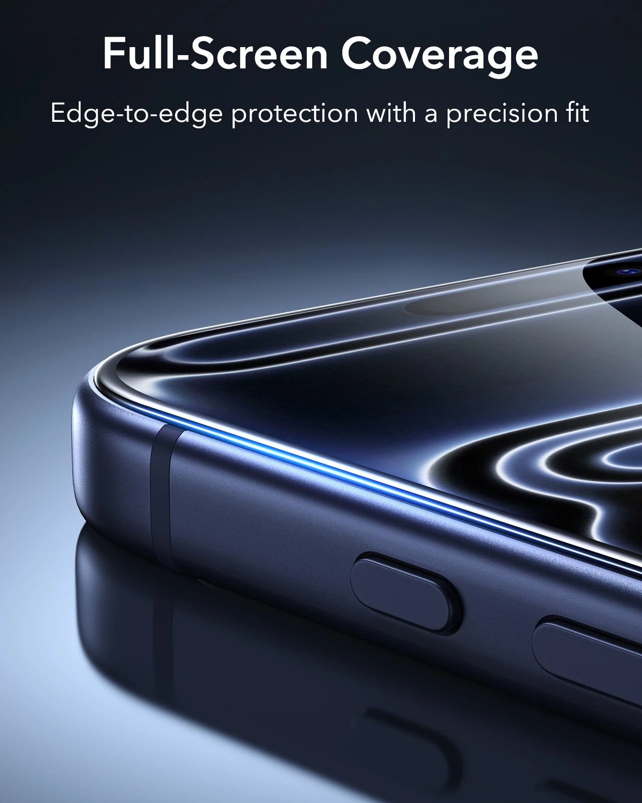 ESR iPhone 17 Pro Max Screen Protector with Armorite Tempered Glass Full-Screen Coverage