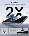 ESR iPhone 17 Pro Max Tempered Glass Screen Protector military grade protection