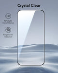 ESR iPhone 17 Pro Max Tempered Glass Screen Protector crystal clear