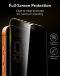 ESR iPhone 17 Pro Corning Glass Privacy Screen Protector full scren protection