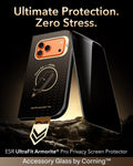 ESR iPhone 17 Pro Privacy Screen Protector with Corning Glass Ultimate Protection.  Zero Stress.