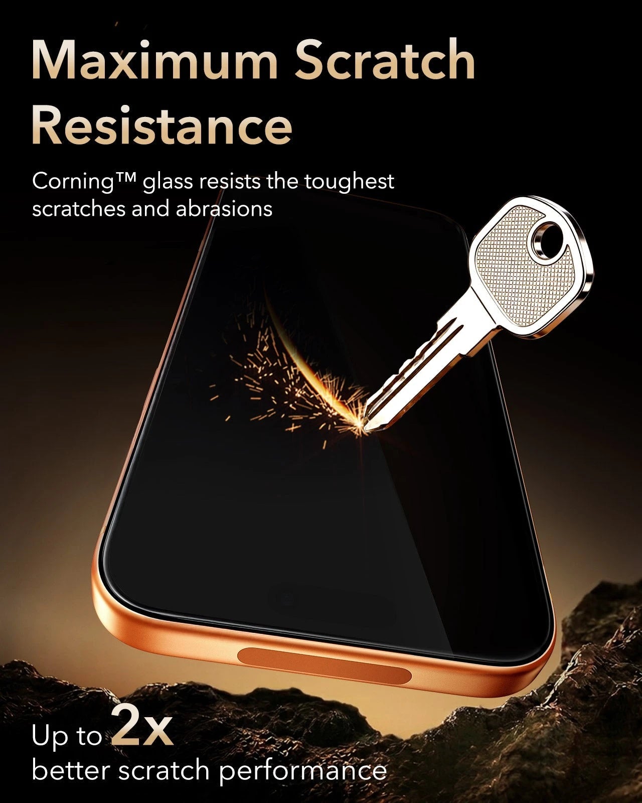 ESR iPhone 17 Pro Privacy Screen Protector with Corning Glass Maximum Scratch Resistance