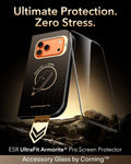 ESR iPhone 17 Pro Screen Protector with Corning Glass Ultimate Protection.  Zero Stress.