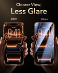 ESR iPhone 17 Pro Screen Protector with Corning Glass Clearer View,Glare Less