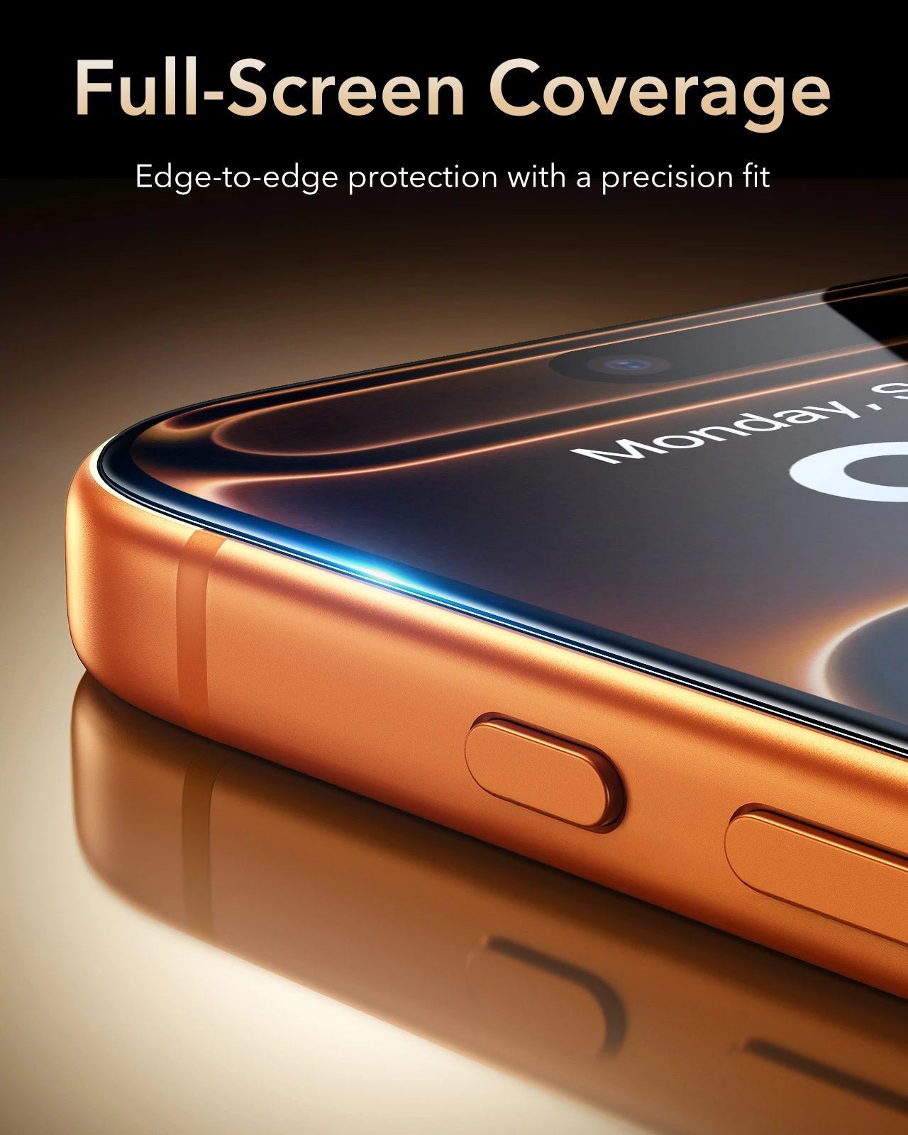 ESR iPhone 17 Pro Screen Protector with Corning Glass Full-Screen Coverage