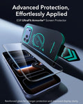 ESR iPhone 17 Pro Screen Protector with Armorite Tempered Glass Advanced Protection,  Effortlessly Applied