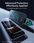 ESR iPhone 17 Pro Screen Protector with Armorite Tempered Glass Advanced Protection,  Effortlessly Applied