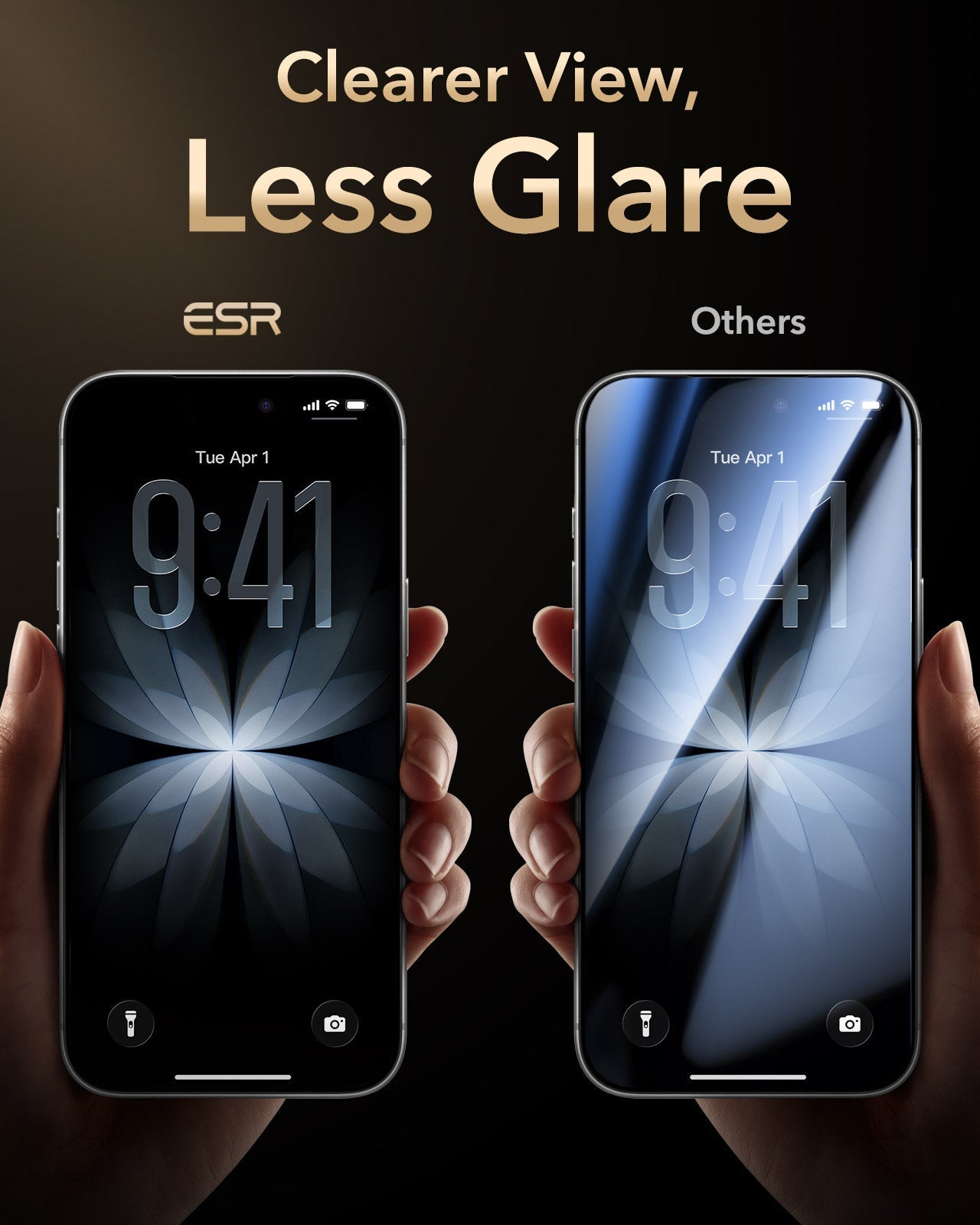 ESR iPhone 17 Privacy Screen Protector with Corning Glass Clearer View,Glare Less