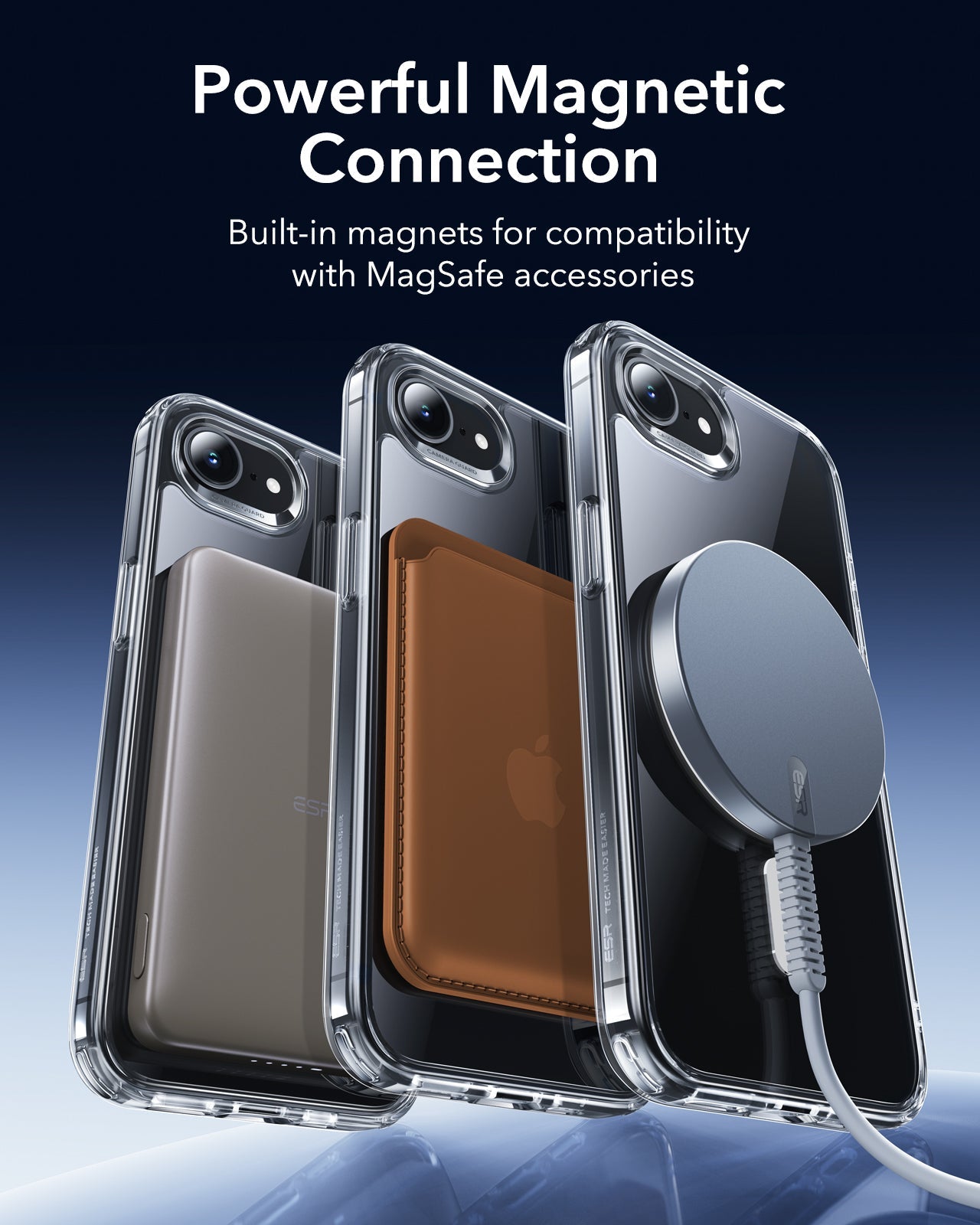  iPhone 17e Classic Hybrid Magsafe Case Clear Powerful Magnetic Connection