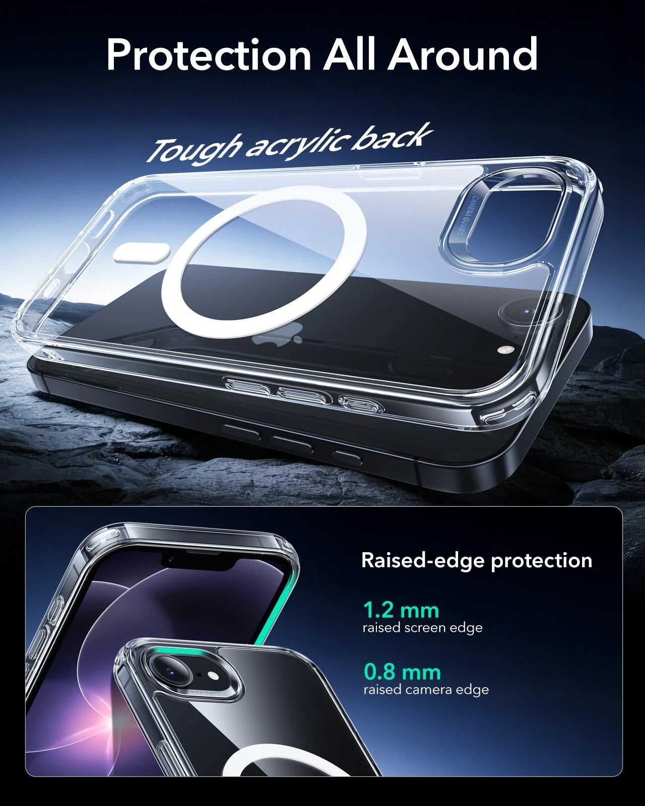  iPhone 17e Classic Hybrid Magsafe Case Clear Protection All Around