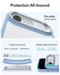 ESR  iPhone 17e Classic Hybrid Magsafe Case with Stand Frosted Light Blue Protection All Around
