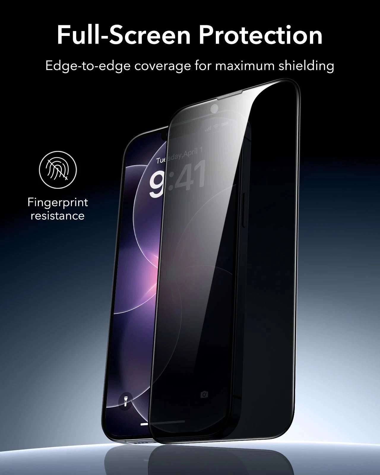 iPhone 17e Armorite Tempered Glass Privacy Screen Protector Full-Screen Protection 