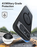 iPhone 17e Bundle Classic Hybrid Magnetic Case (Stash Stand) and Armorite® Screen Protector - Frosted Black ESR ESR