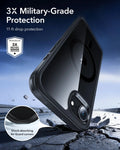 ESR iPhone 17e Classic Hybrid Magsafe Case Clear Black 3X Military-Grade Protection