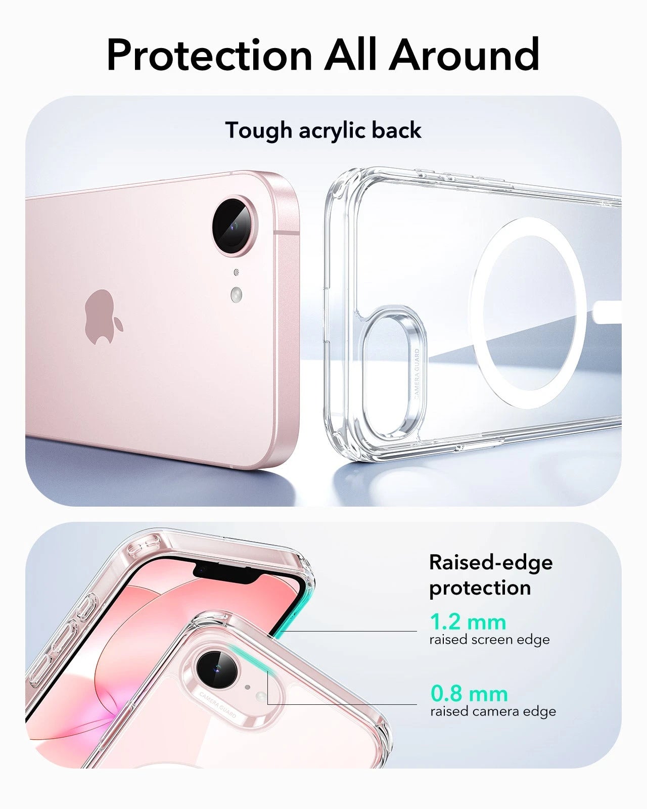  iPhone 17e Classic Hybrid Magsafe Case Clear Protection All Around