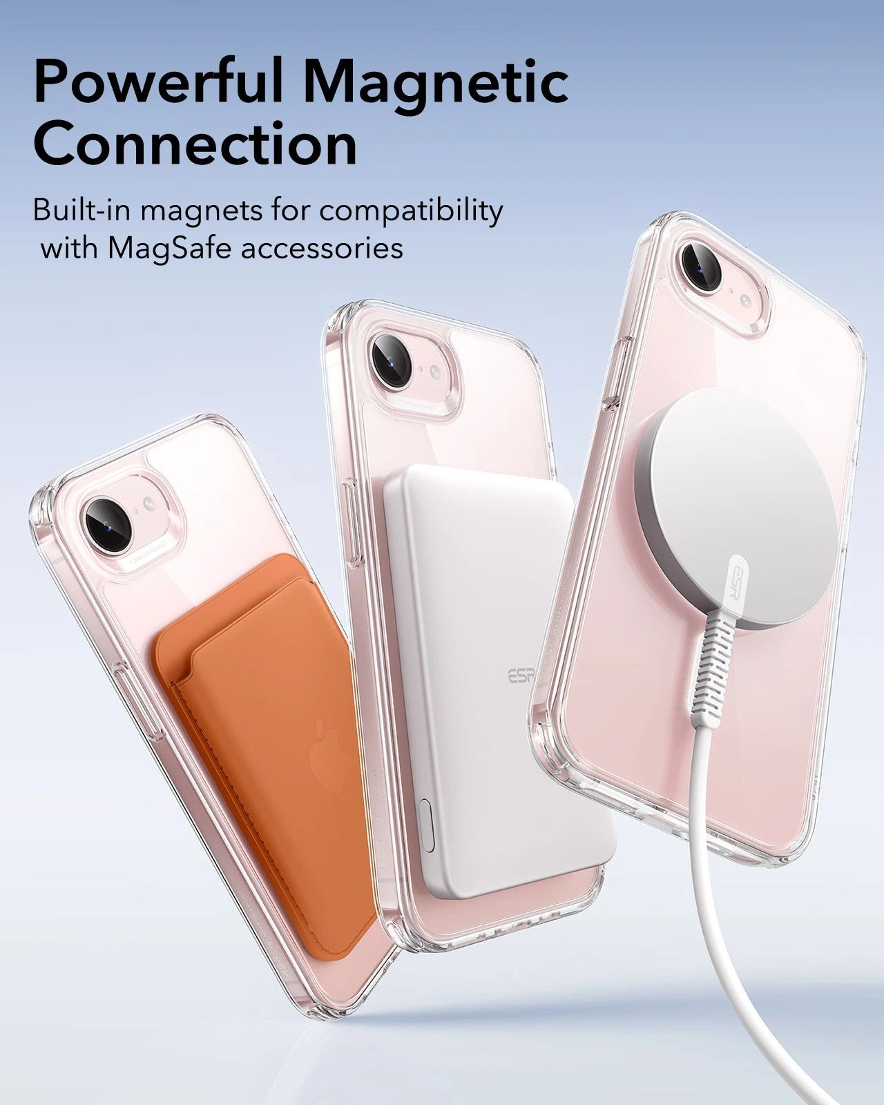  iPhone 17e Classic Hybrid Magsafe Case Clear Powerful Magnetic Connection