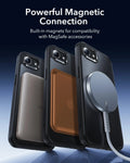 ESR iPhone 17e Classic Hybrid Magsafe Case Frosted Black Powerful Magnetic Connection