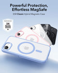 ESR iPhone 17e Classic Hybrid Magsafe Case Frosrted Light Pink Powerful Protection Effortless MagSafe
