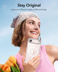 ESR iPhone 17e Classic Hybrid Magsafe Case with Stand Clear Stay Original