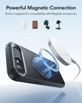 ESR iPhone 17e Classic Hybrid Magsafe Case with Stand Frosted Black Powerful Magnetic Connection