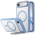 Best iPhone 17 Classic Hybrid Magsafe Case with Stand Frosted Light Blue