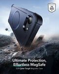 iPhone 17e Cyber Tough Magnetic Case Navy Blue Ultimate Protection Effortless MagSafe