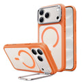 Frosted Orange iPhone 18 Pro Magsafe Slim Phone Case with Stand 