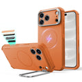 Orange iPhone 18 Pro Tough Phone Case Magsafe with Stand 