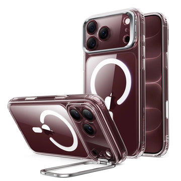 Clear iPhone 18 Pro Max Magsafe Slim Phone Case with Stand V2